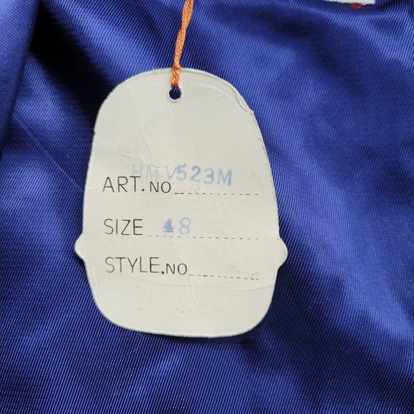 NWT Longevity Asian embroidered blue robe, size 48 XL - Picture 7 of 14